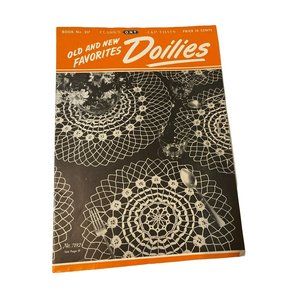 Vintage old and new favorites doilies no 7132 booklet instructions pattern